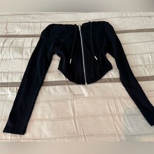 Black Cropped Sweater